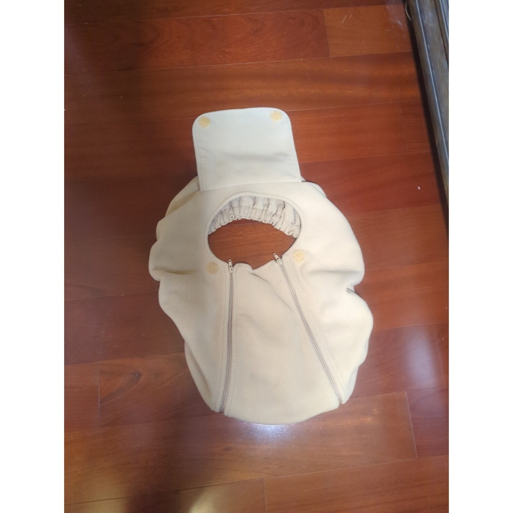 Lands End Baby Car Seat Cover Warm Beige Fleece 51005